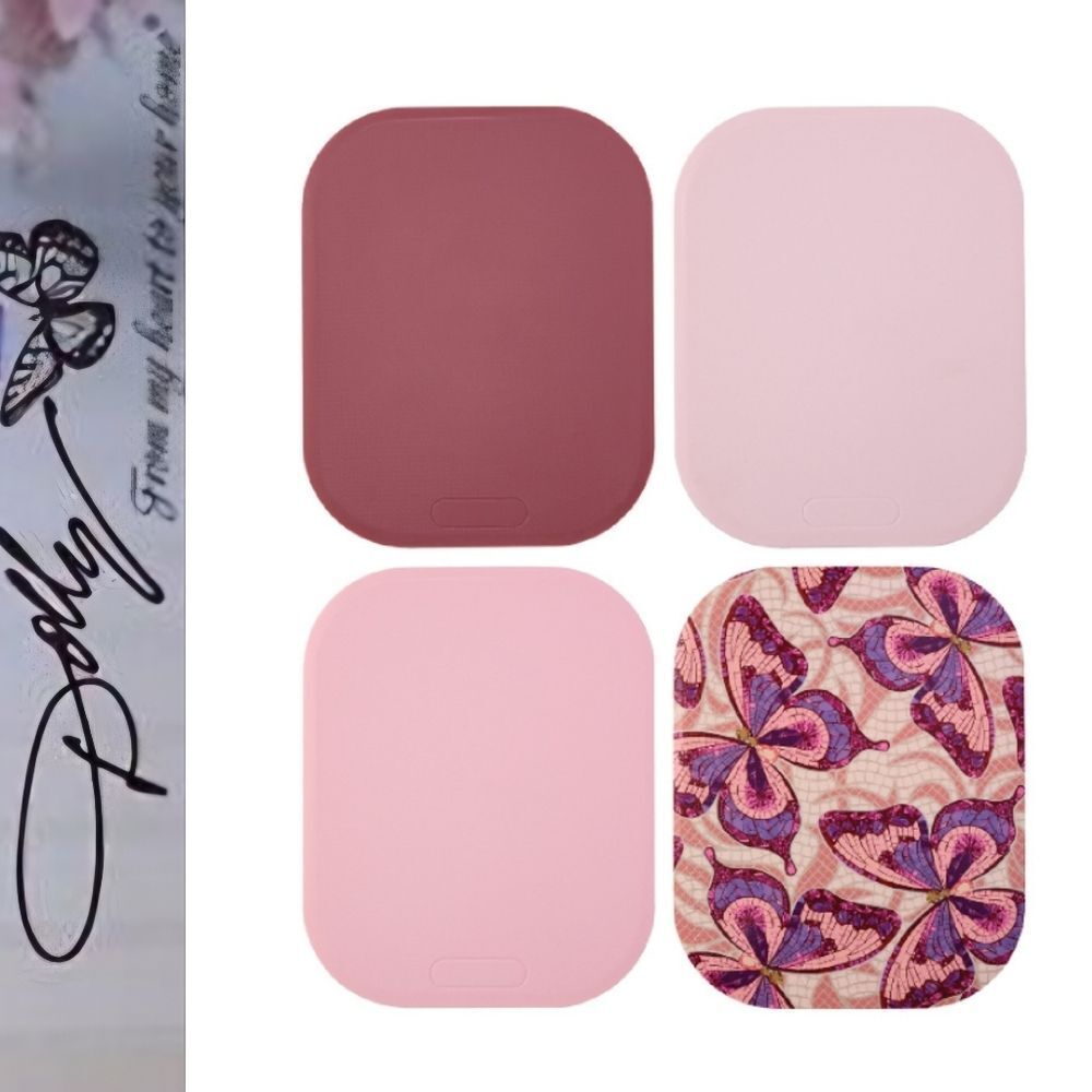 Dolly Parton 4-PC Butterfly Print/ Solid Cutting Mats